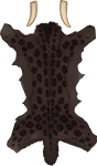 Melanistic Smilodon Pelt by TokoTime