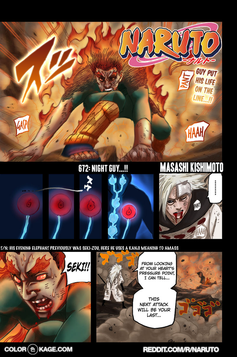 Naruto Chapter 672 Color Naruto 672: On the line by PurpleKakashi on DeviantArt