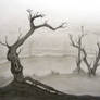 Graphite tree landscape