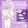 Lusia/ Lucy fursona ref + speedpaint (OLD REF)