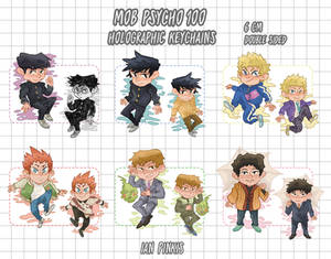 [PRE-ORDERS until April 8] MP100 HOLO KEYCHAINS