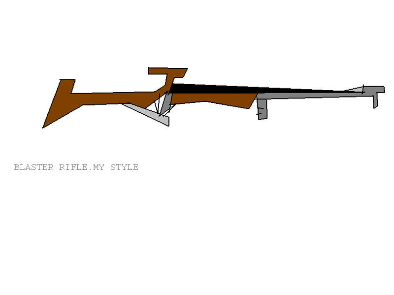 Blaster Rifle Drawing BLASTER by paladin4545 on DeviantArt