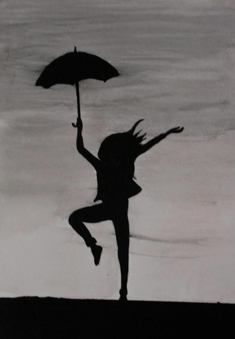 Rain And Umbrella Drawing Rain And Umbrella Drawing