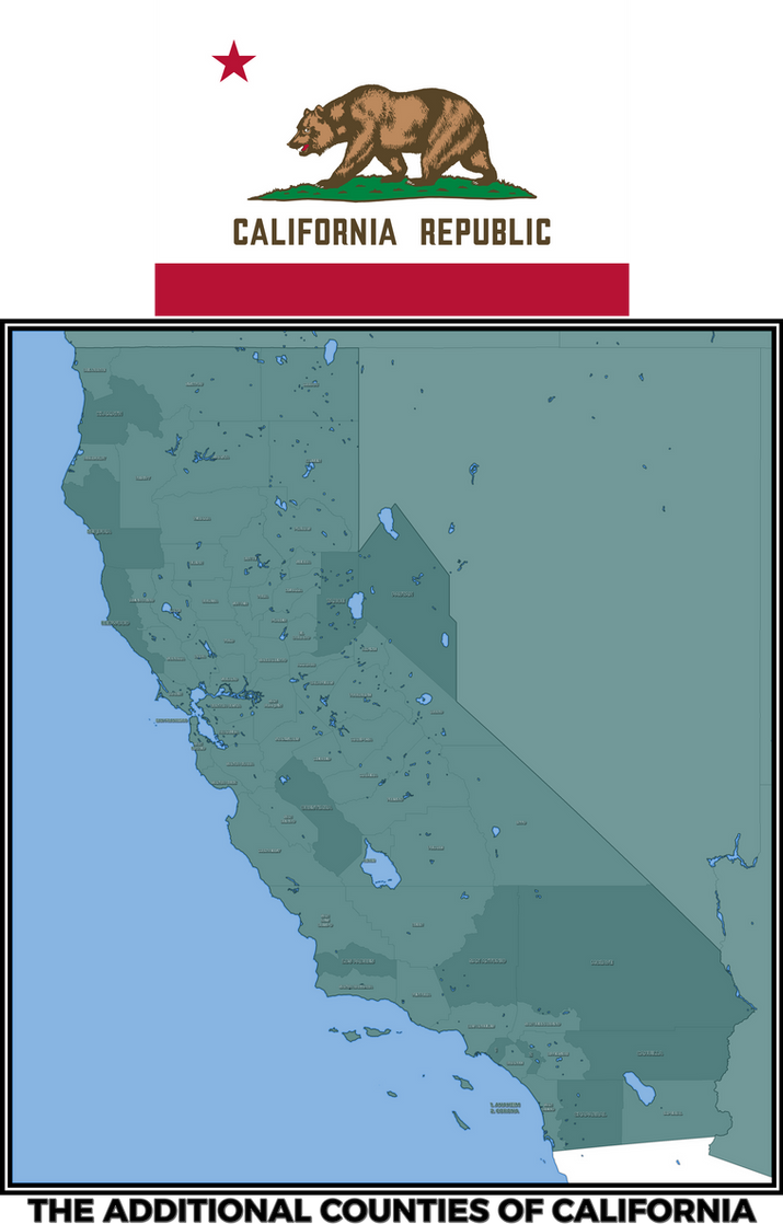 The Additional Counties of California by Mobiyuz on DeviantArt