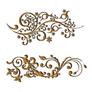 swirls  GOLD PNG