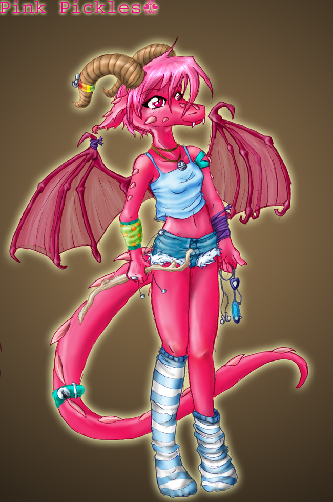 Pink Pickles Teh Dragon