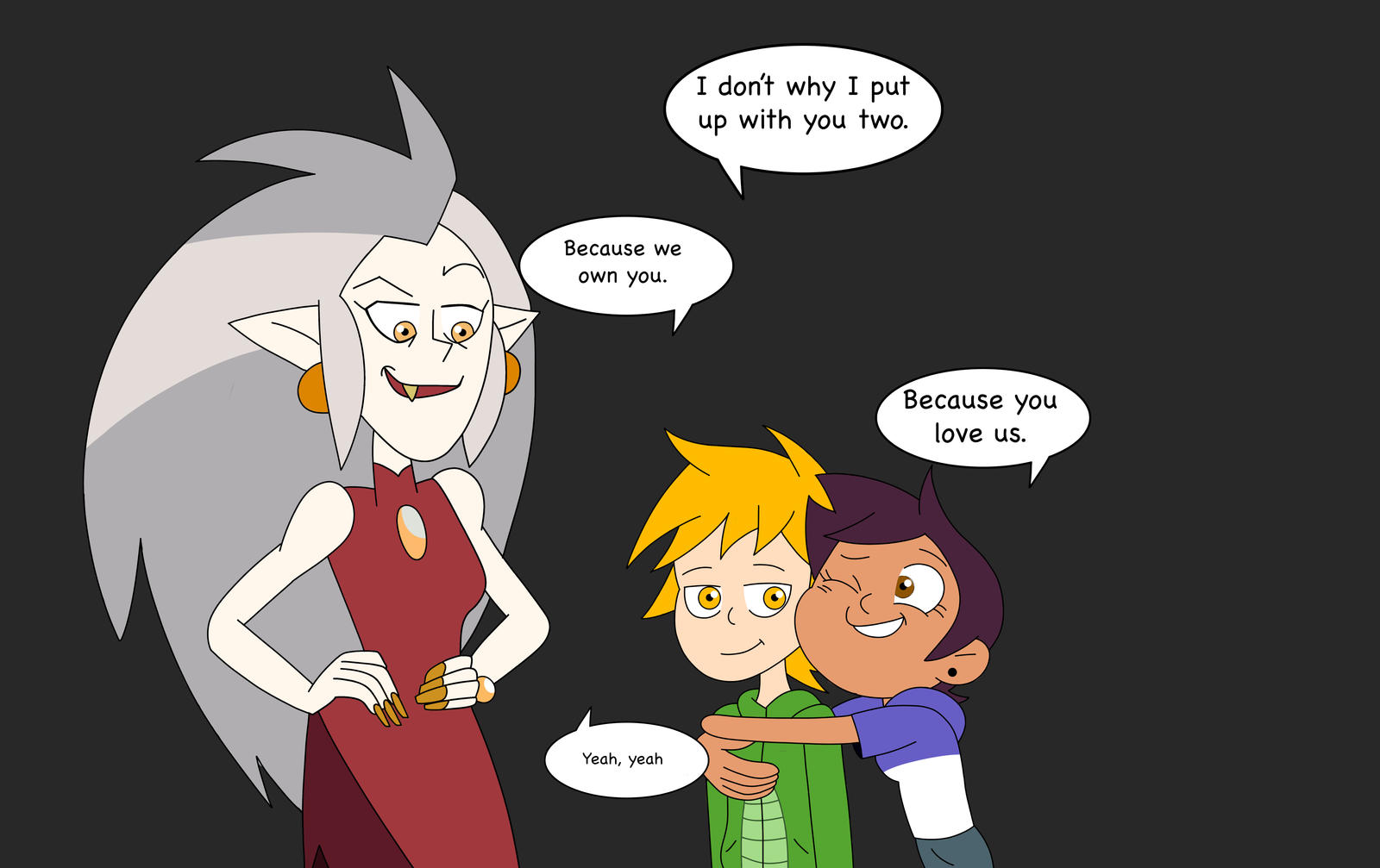 Luz annoys her brother (The Owl House) by Grey8191 on DeviantArt