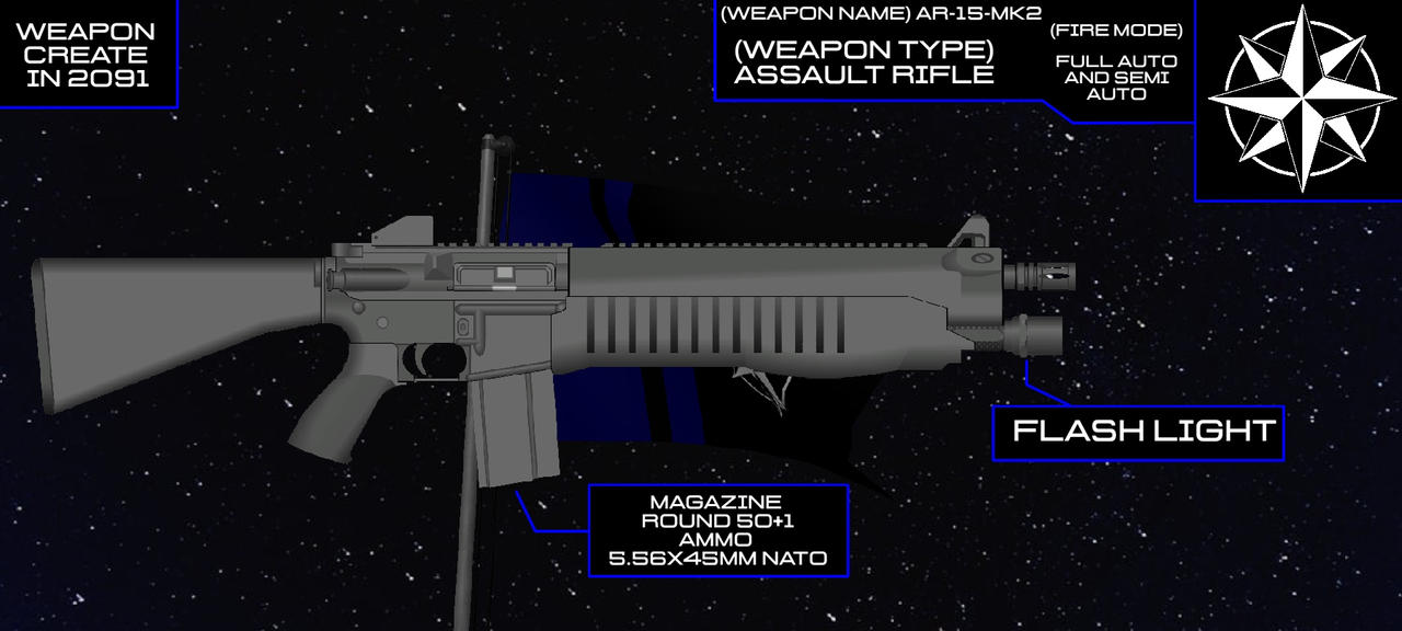 Deviantart Assault Rifle AR-15-MK2 (ASSAULT RIFLE) by KGAMERS64 on DeviantArt