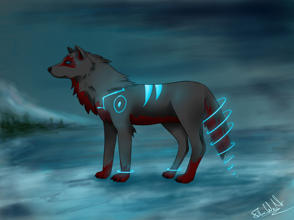 Unic Wolf Runic Wolf by xThaWolf on DeviantArt