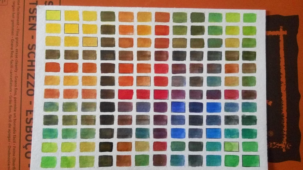 My watercolor glazing chart! 