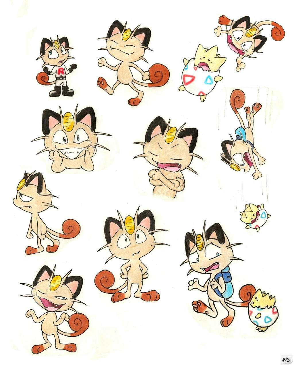 Meowth (and Togepi too)