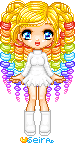 Rainbow haired girl