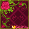 pixel patch romantic rose