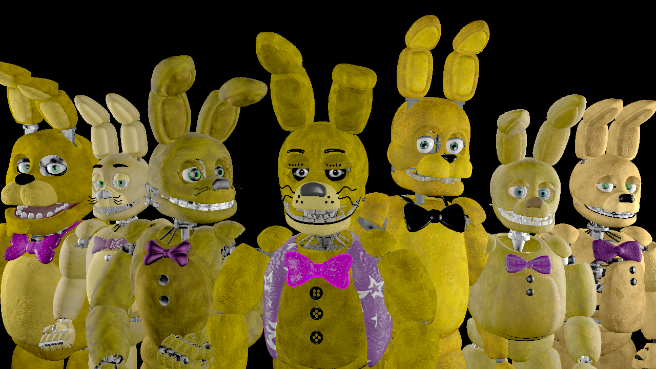Springbonnie Types Spring bonnie models! (Bonus!) by FoxyFox5 on DeviantArt