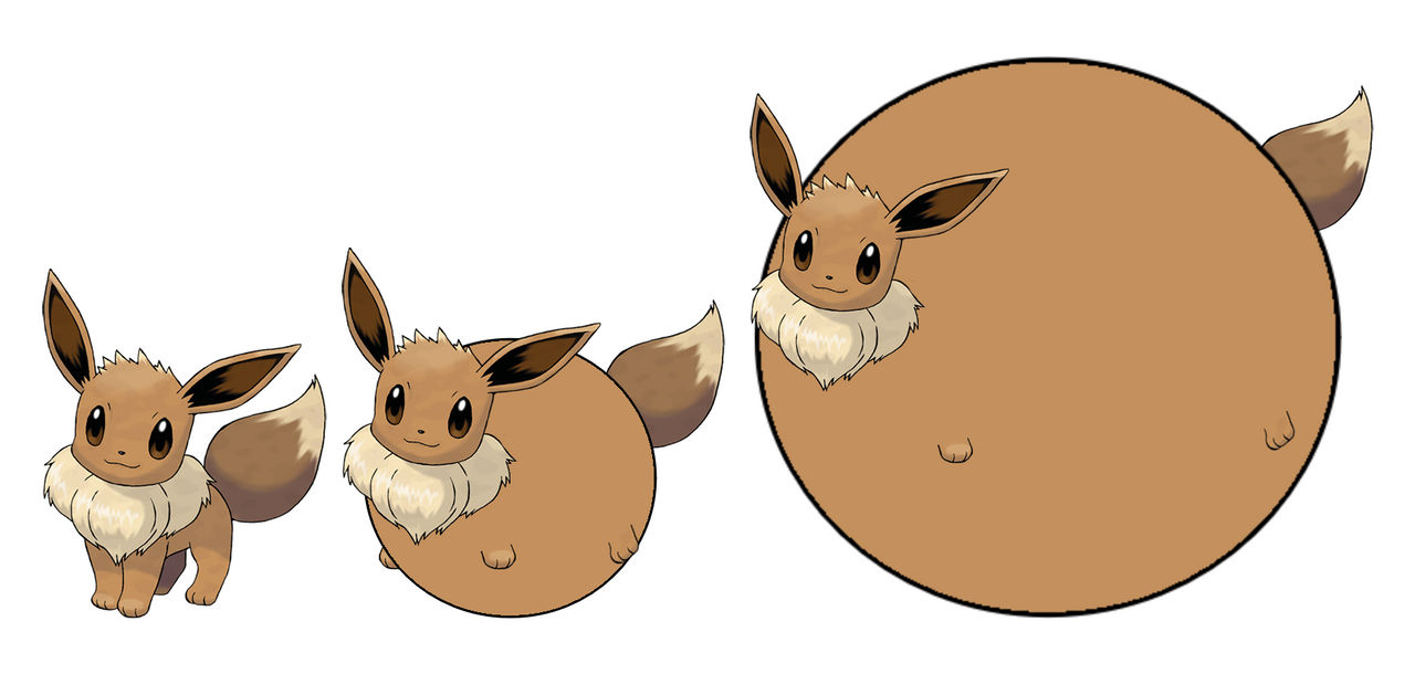 Eevee Inflation Eevee inflation sequence by Inflator2025 on DeviantArt