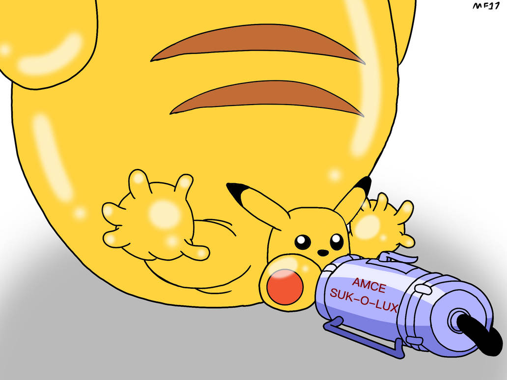 Pikachu Pokemon Inflation Pikachu suck-o-lux inflation by Inflator2025 on DeviantArt
