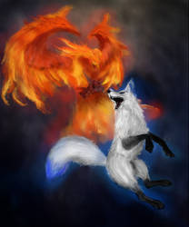 Phoenix and Kitsune