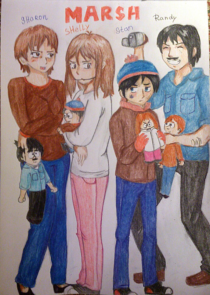 photo Randy Marsh Drawing stan marsh and his family by vera