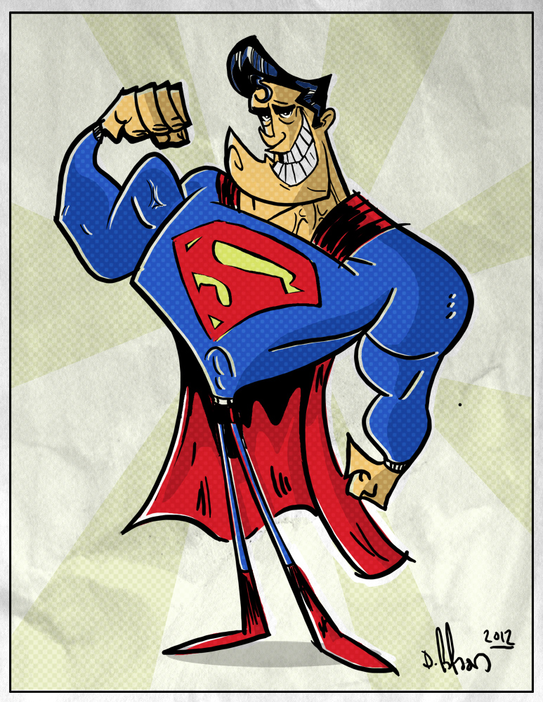 cartoony superman