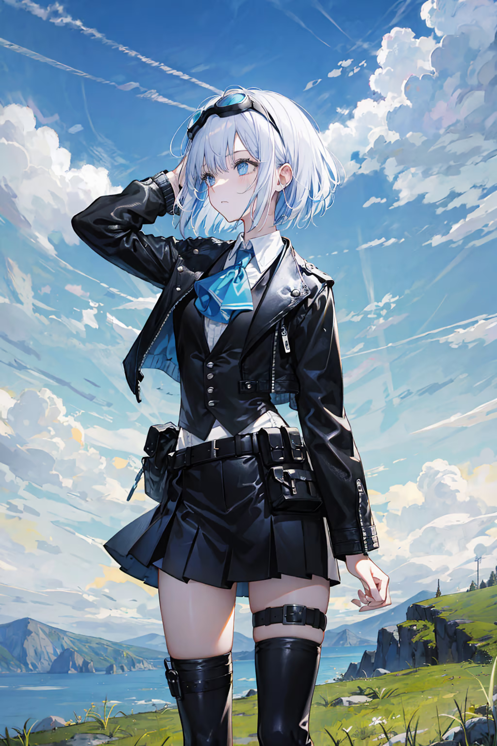 Badass White-Haired Anime Girl: Power, Grace, and Fearless Style