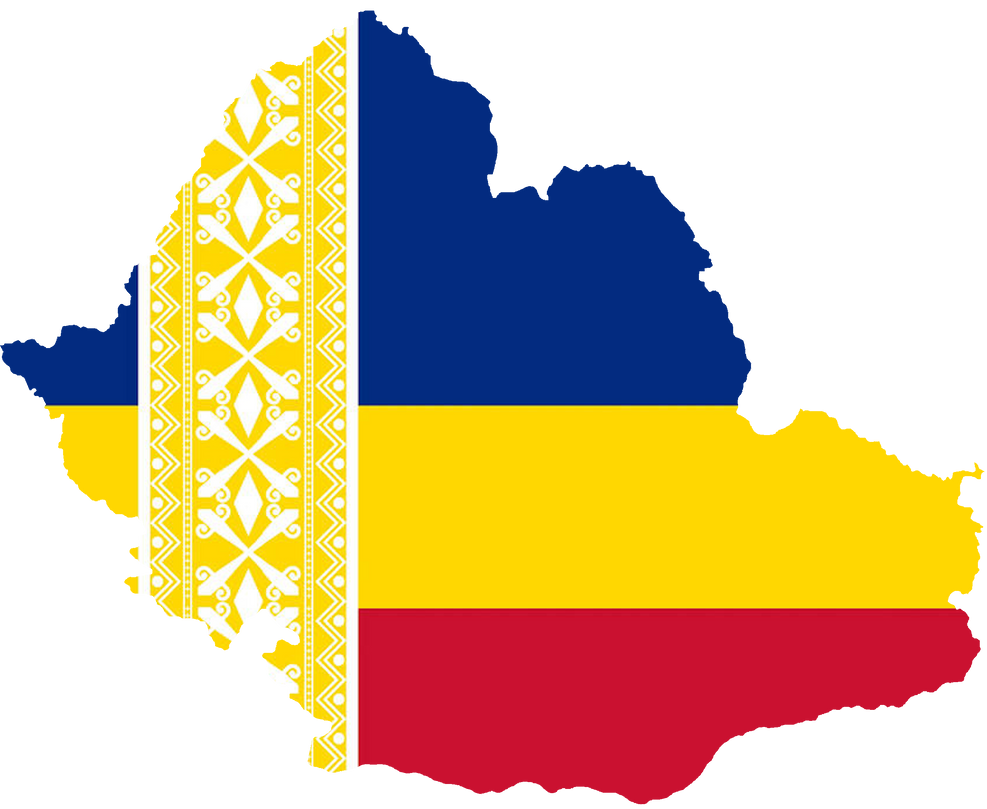 Alternate Rome Flag Deviantart Alternate Flag-map of Romania by MoldaviaballGeneral on DeviantArt