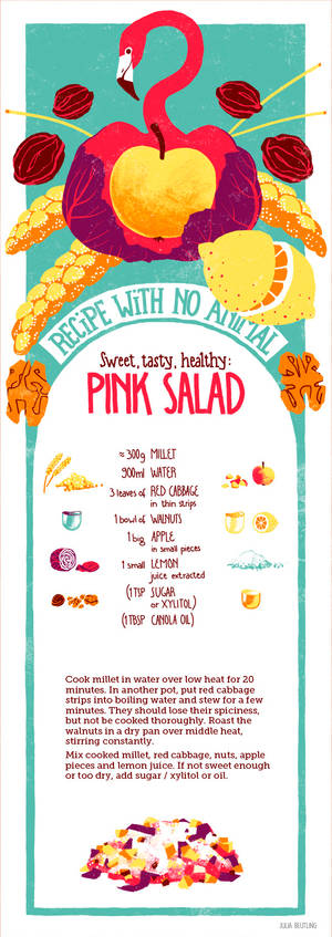 Recipe with no Animal - Pink Salad