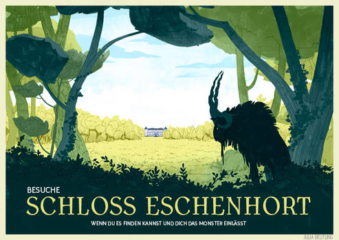 Being Monsters - postcard Schloss Eschenhort