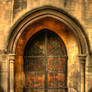 Bristol cathedral sidedoor HDR