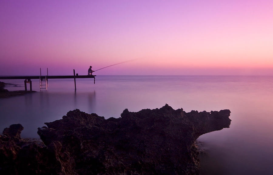 The lone fisherman