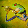 Grungy frog