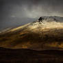 Stormy winter mountains