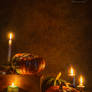 Pumpkins by candlelight