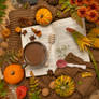 Autumn coffee flat lay 2