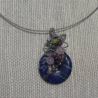 Lapis Lazuli Ivy Vine Pendant