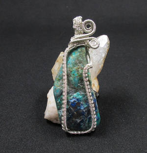 Ajoite and Shattuckite Pendant...