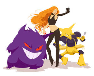 Cally, Gengar and Alakazam