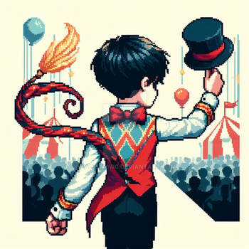 [OPEN] Adoptable AI Pixel Art - Circus Boy 3 #05