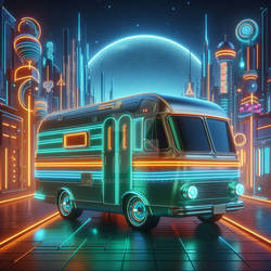 [CLOSED] Adoptable AI Vehicle - Neon Caravan #0036