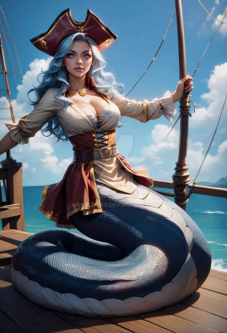 OPEN Lamia Woman Pirate Realistic AI Adoptable By KaoriAi0w0 On open-lamia-woman-pirate-realistic-ai-adoptable-by-kaoriai0w0-on