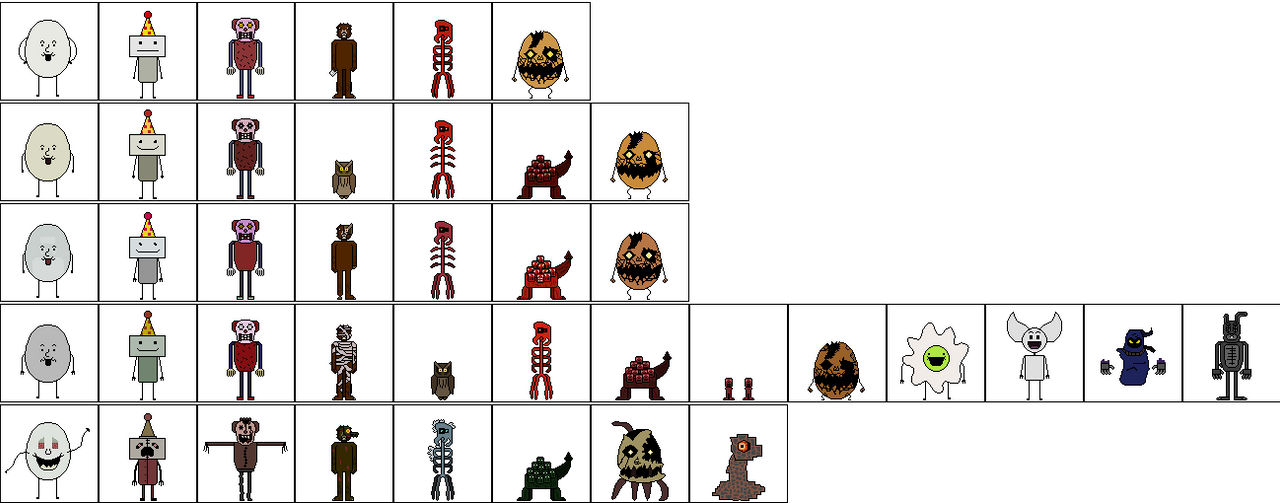 Onaf Roster onaf 8bit (update 1) (onaf 1-onaf mm) by lui144rafa on DeviantArt