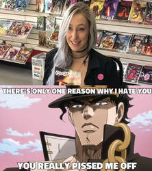 Jotaro Pissed off at Zoe Quinn (Vent)
