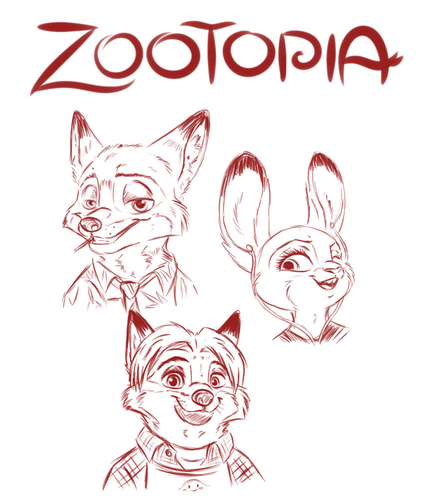 Zootopia Sketch Fan Art