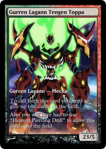 gurren lagann yugioh cards Custom Deck Sayrune Gurren Lagann 1-068 Card