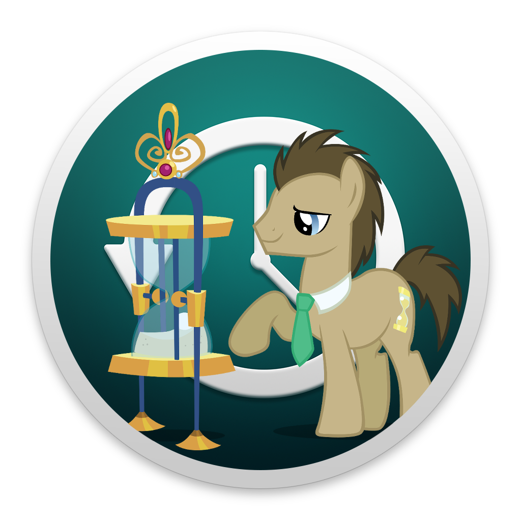 Time Machine Dr. Whooves Yosemite Ponified Icon