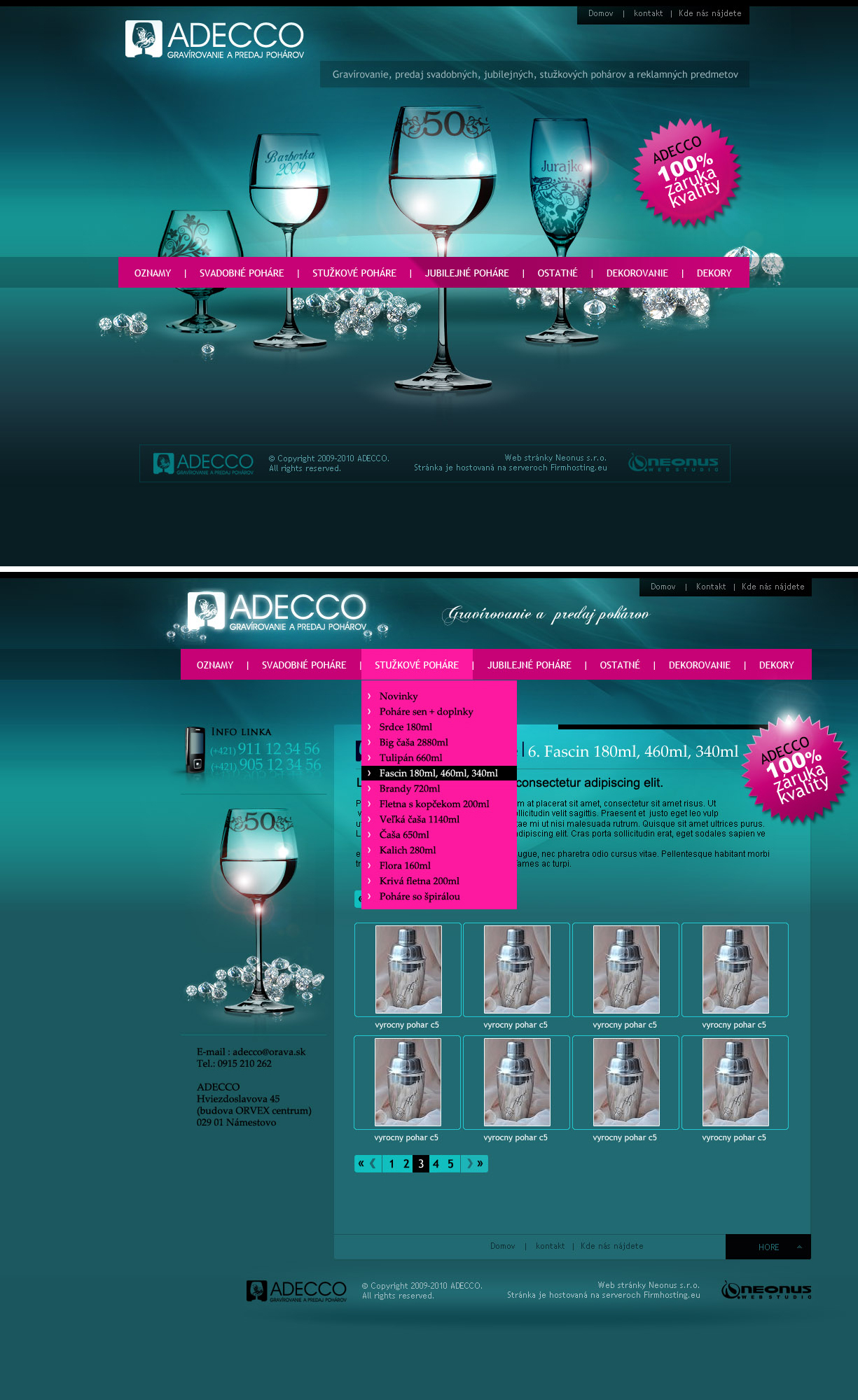 Adeco - web site 2010