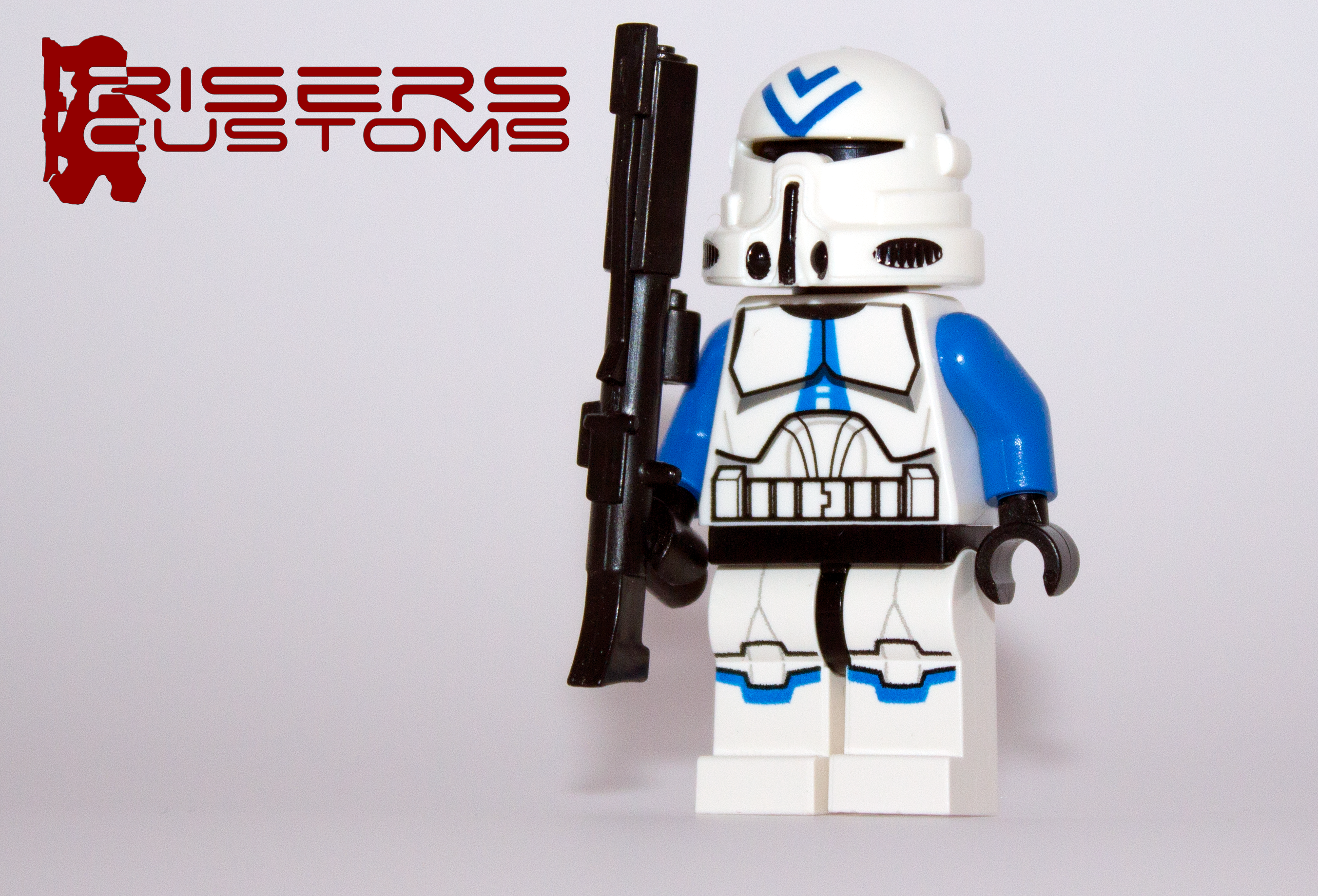 Lego 501st Airborne Clone Trooper V3 DC 15A Gun by Riser38 on
