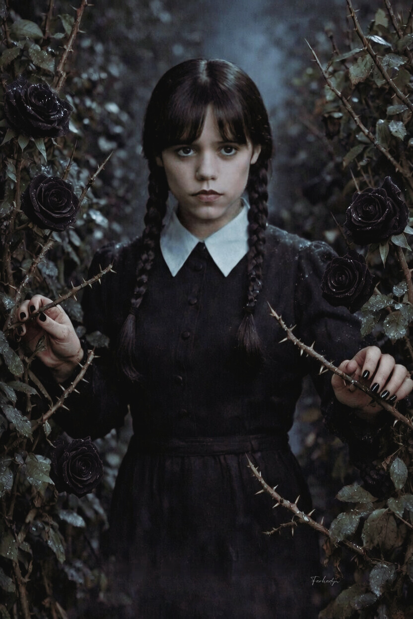 Wednesday Goth Design Wednesday Addams Gothic Bloom by Farhadyn on DeviantArt