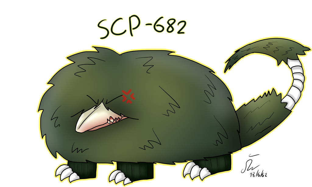 SCP-682 by ScoutyGirl on DeviantArt