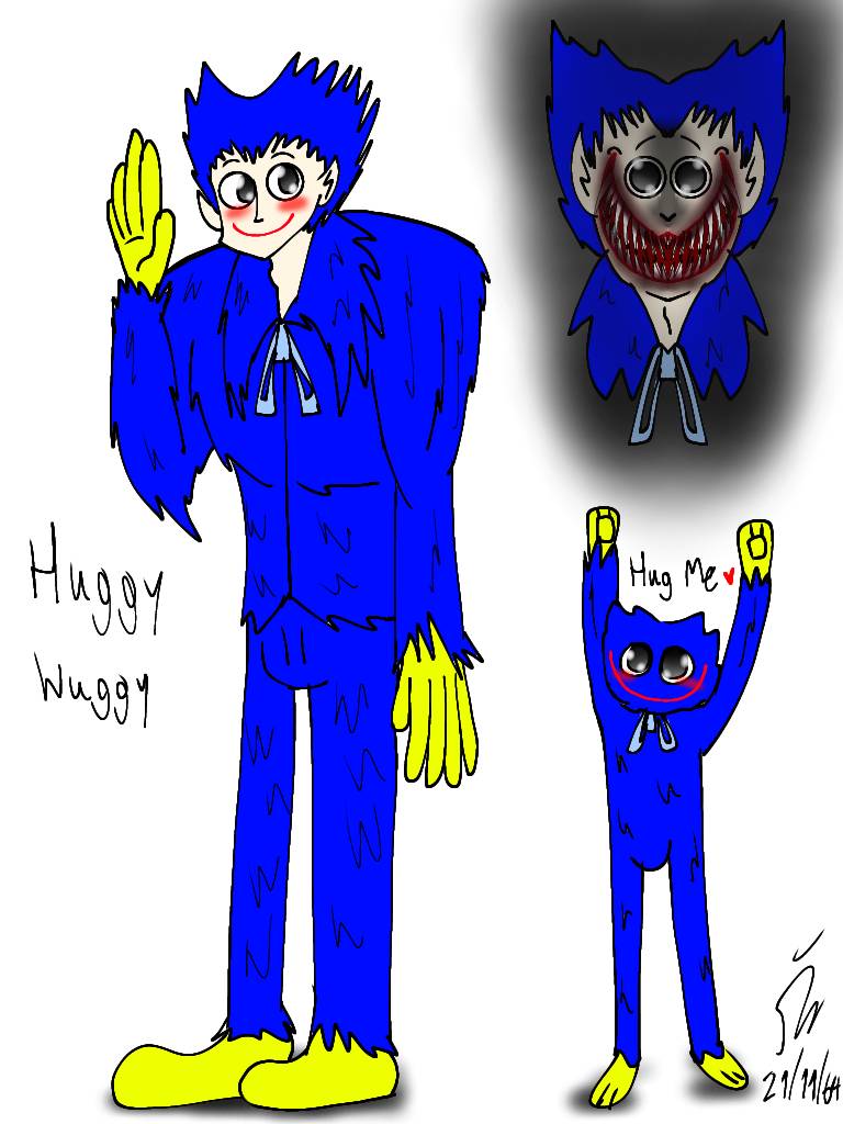 Human Huggy wuggy and Boxy Boo by gabr08briel on DeviantArt