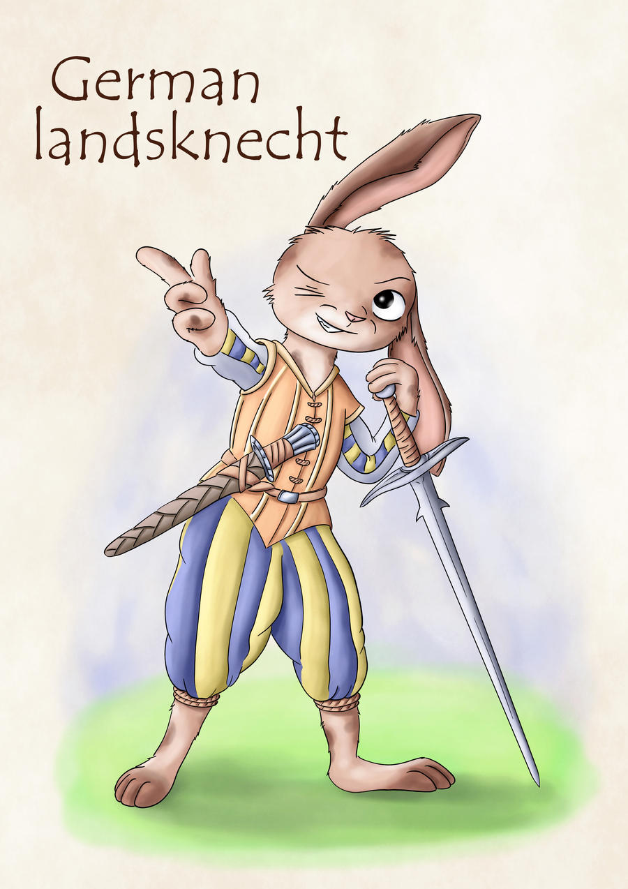 Warrior rabbits - Landsknecht by JoenSo on DeviantArt